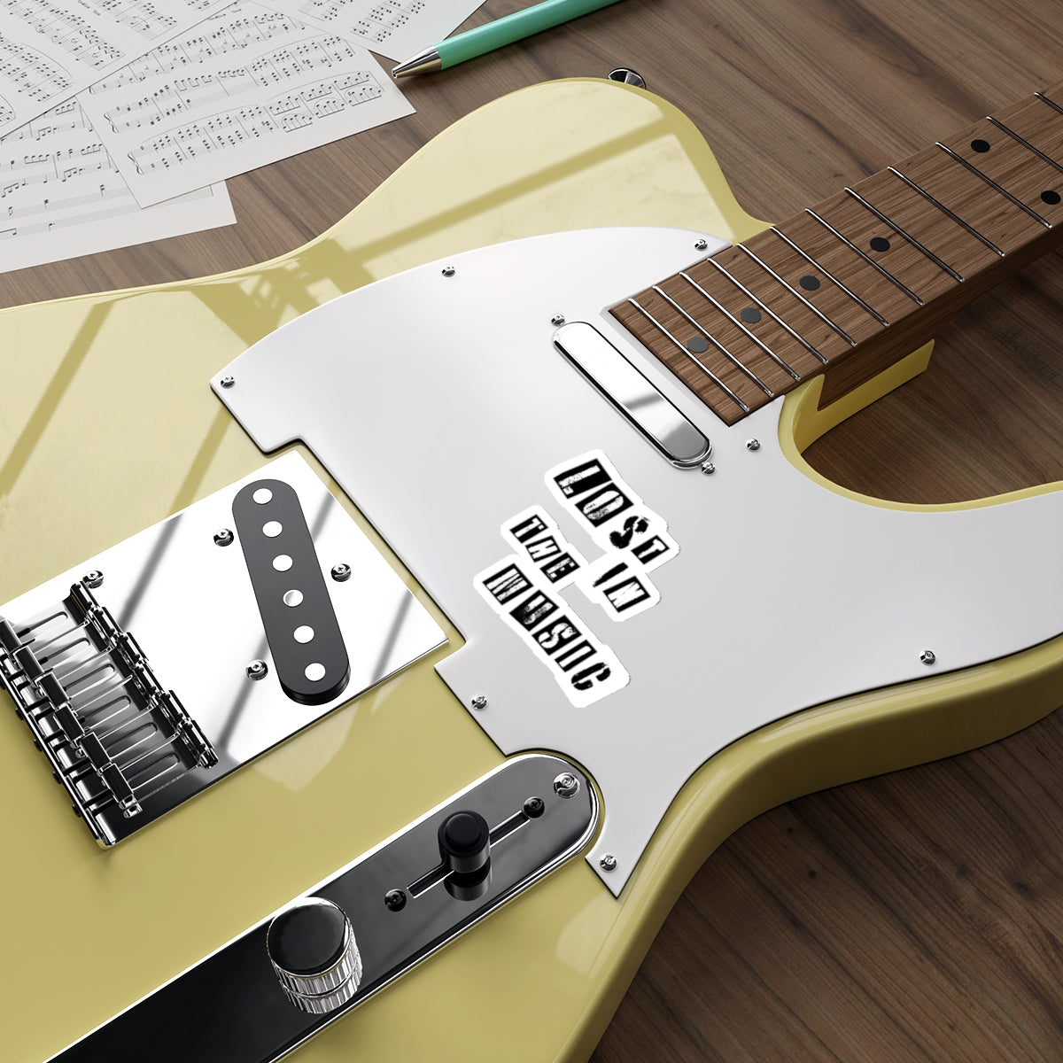Lost in the music stickers